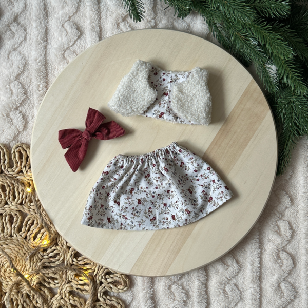 Szoknya és kifordítható mellény szett