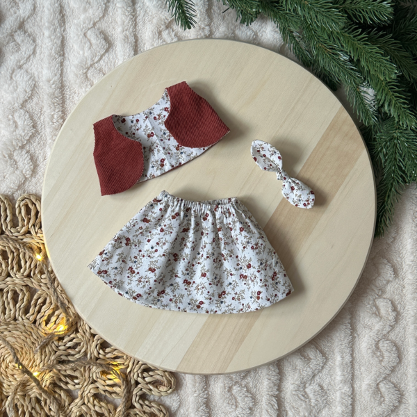 Szoknya és kifordítható mellény szett