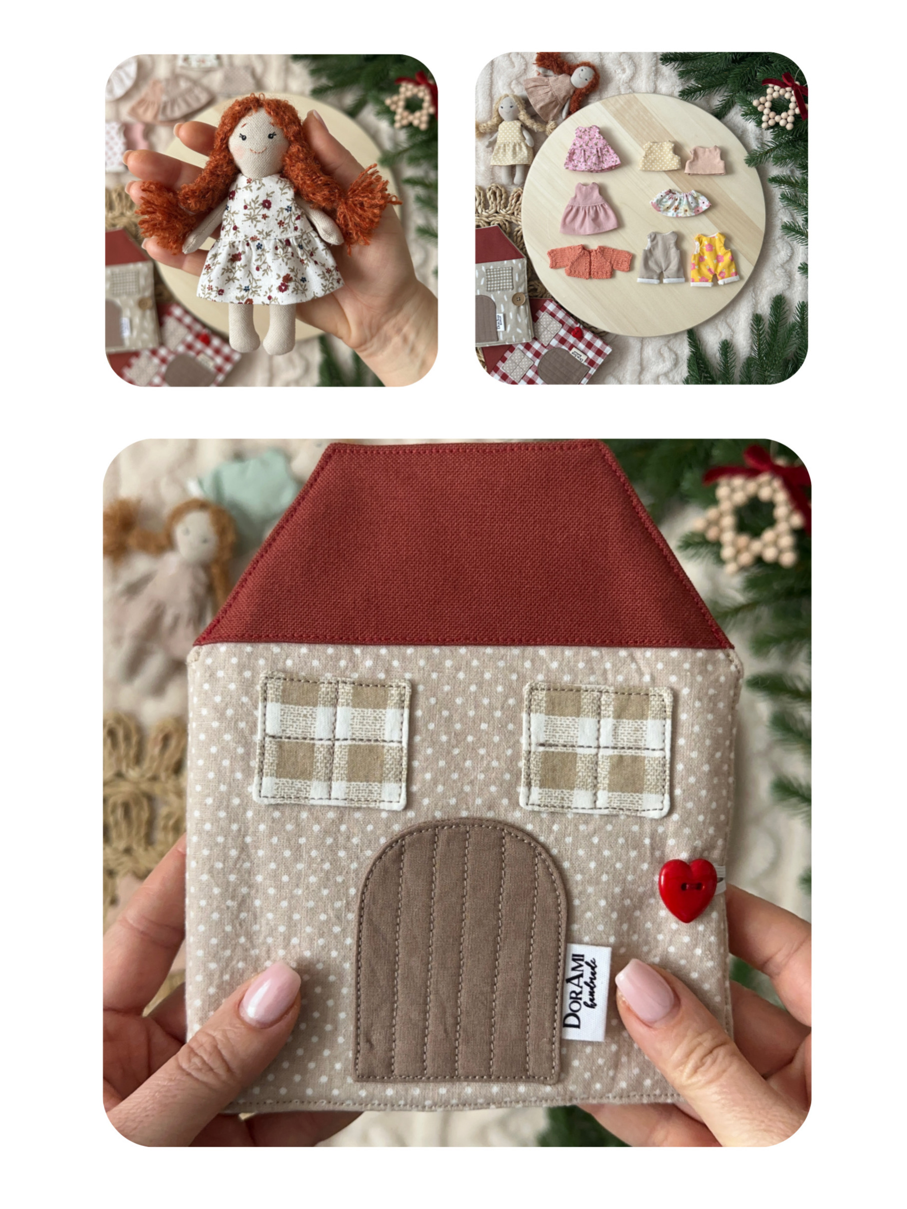 Babaház csomag - bézs pöttyös